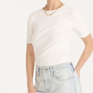 J. Crew Women’s White Perfect Fit Tshirt size L